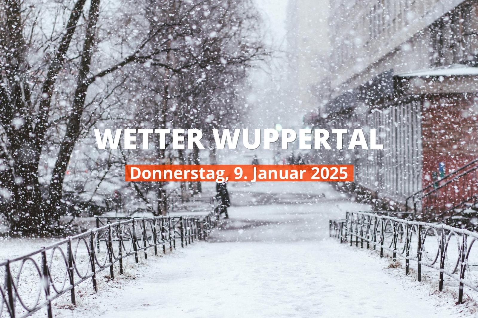 Wettervorhersage für Wuppertal heute, 09.01.2025: starker Schneefall