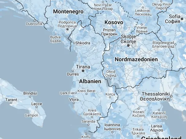 Karte: Albanien Karte Albanien