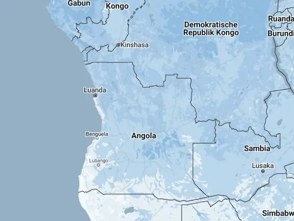 Karte Angola