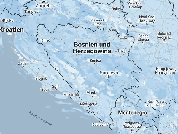 Karte Bosnien und Herzegowina
