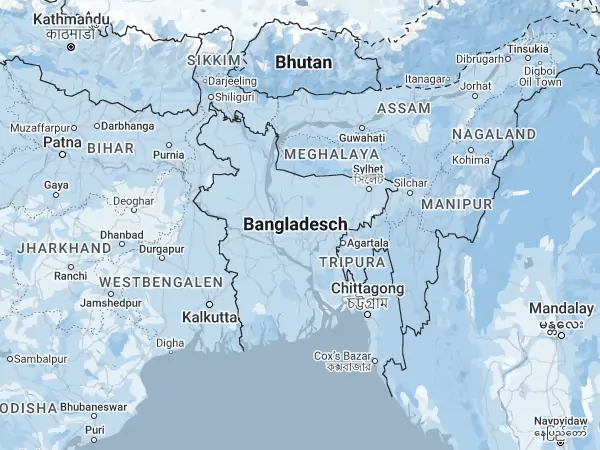 Karte Bangladesch