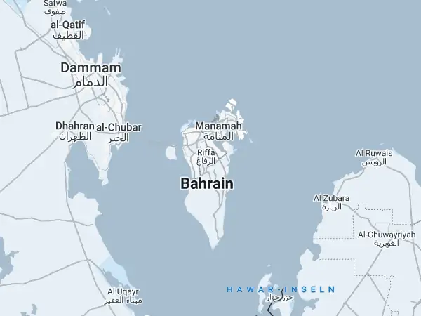Karte: Bahrain Karte Bahrain