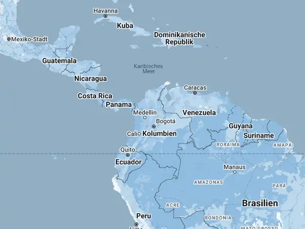 Karte Kolumbien