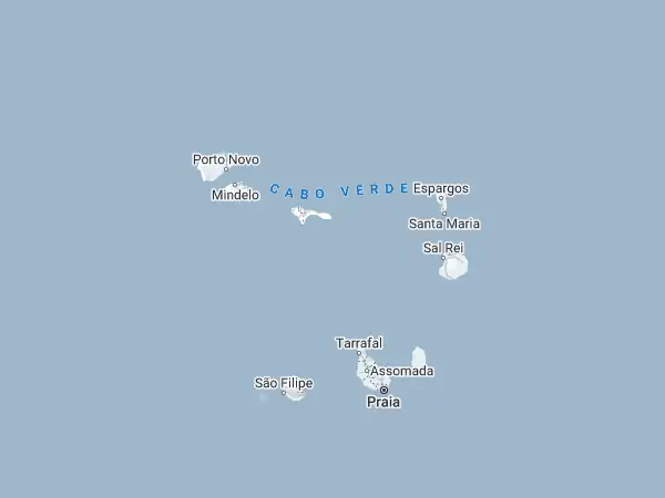Karte: Kap Verde Karte Kap Verde