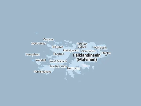 Karte: Falklandinseln Karte: Falklandinseln