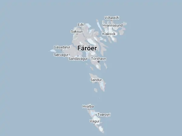 Karte Färöer