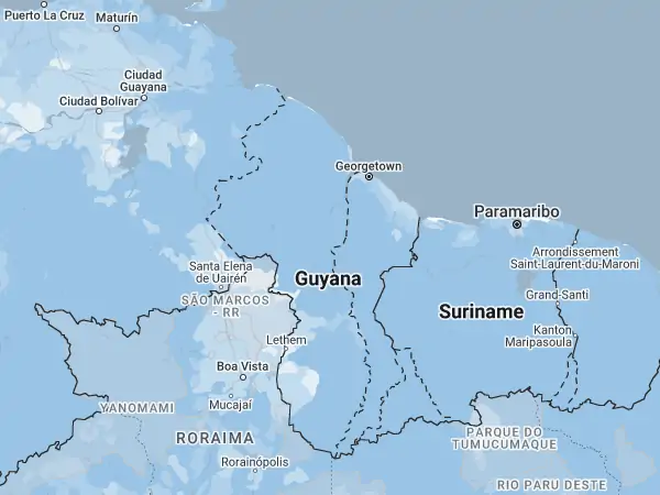 Karte: Guyana