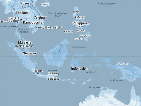 Karte Indonesien