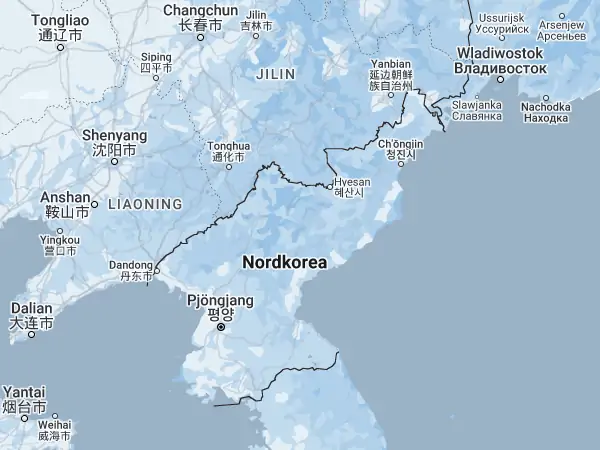 Karte: Nordkorea Karte: Nordkorea