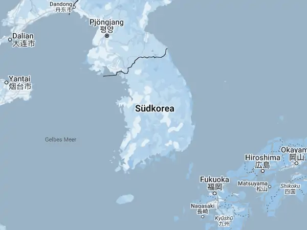 Karte Südkorea