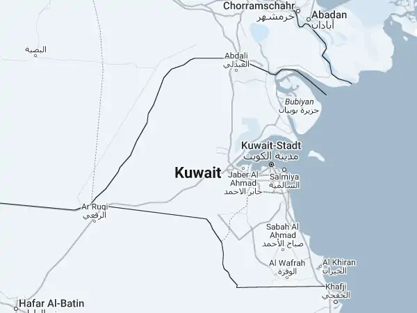 Karte: Kuwait