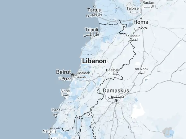 Karte Libanon
