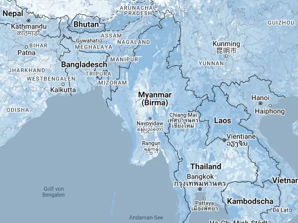 Karte: Myanmar Karte Myanmar
