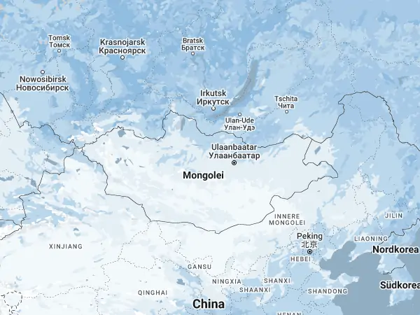Karte Mongolei