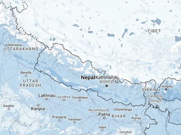 Karte: Nepal Karte Nepal