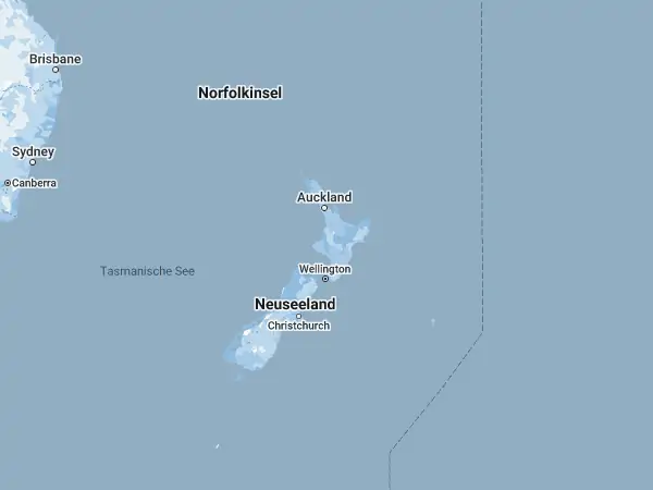 Karte Neuseeland