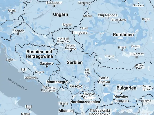 Karte Serbien