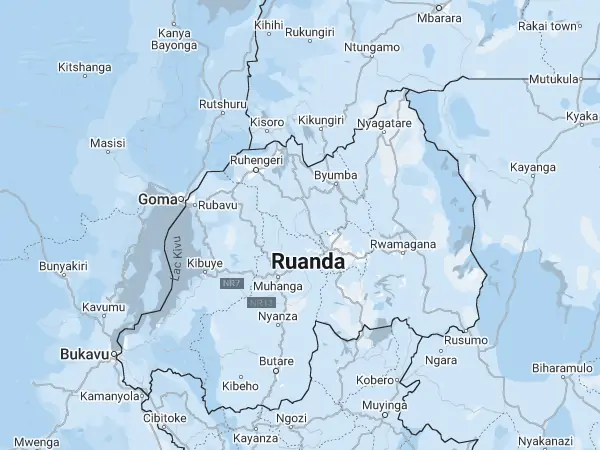 Karte Ruanda