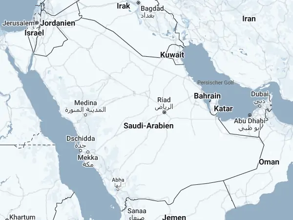 Karte Saudi-Arabien