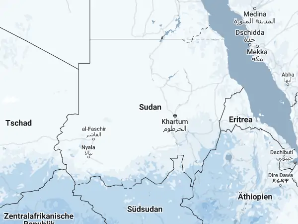 Karte Sudan