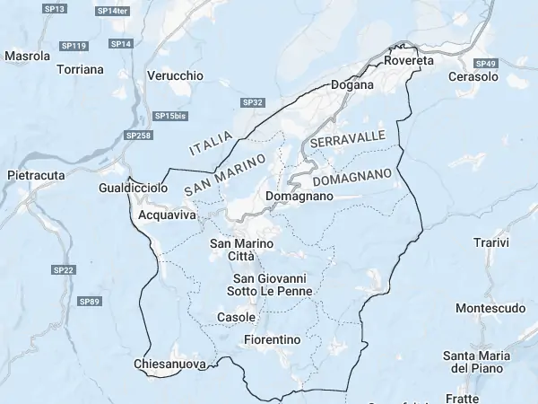 Karte: San Marino Karte: San Marino