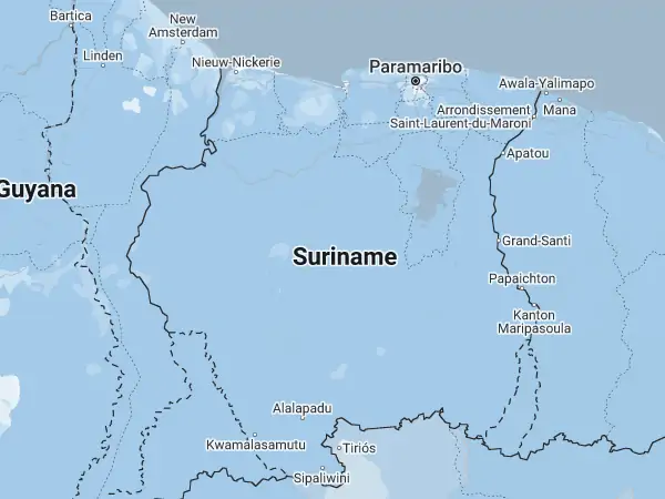 Karte Surinam