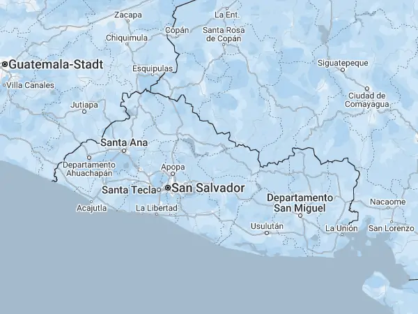 Karte: El Salvador Karte El Salvador