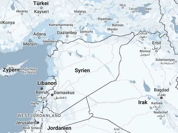 Karte Syrien