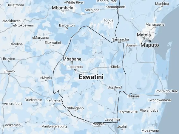 Karte Eswatini