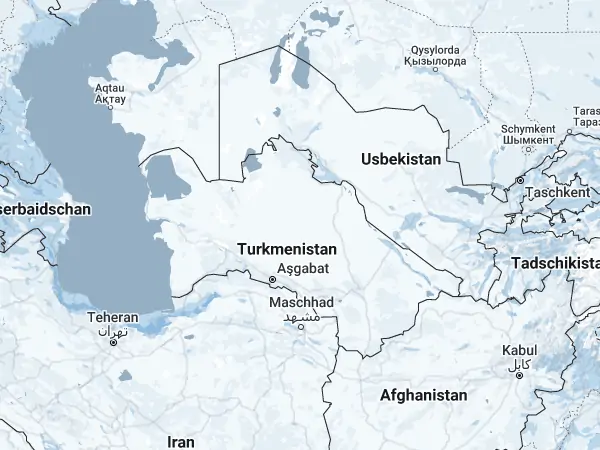 Karte: Turkmenistan Karte: Turkmenistan