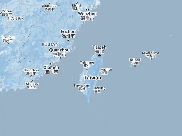 Karte: Taiwan Karte Taiwan