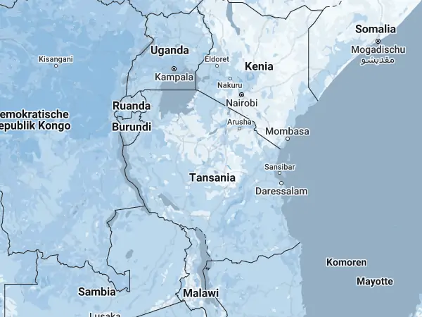 Karte Tansania
