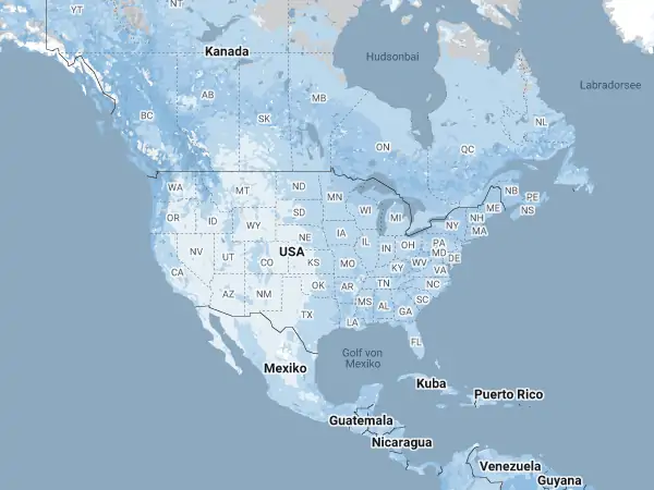 Karte Vereinigte Staaten von Amerika