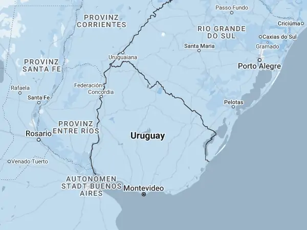 Karte Uruguay