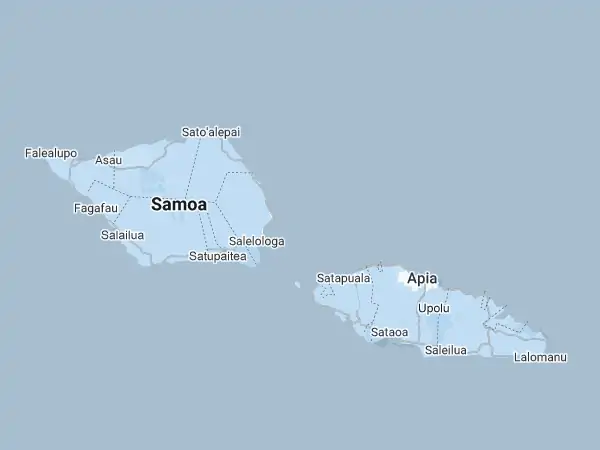 Karte Samoa