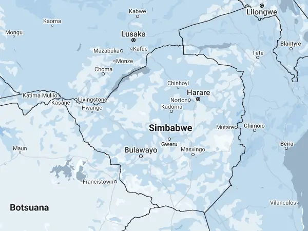 Karte: Simbabwe Karte Simbabwe