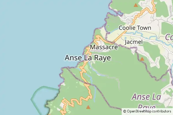 Karte Anse-la-Raye