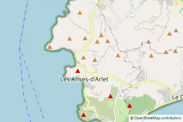 Karte Les Anses d'Arlet