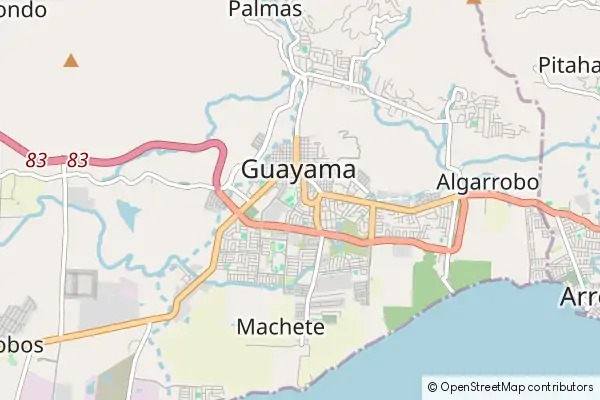 Karte Guayama