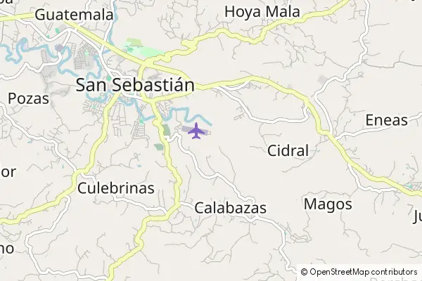 Karte San Sebastián