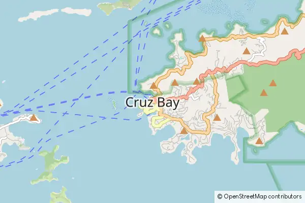 Karte Cruz Bay