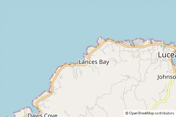 Karte Lances Bay