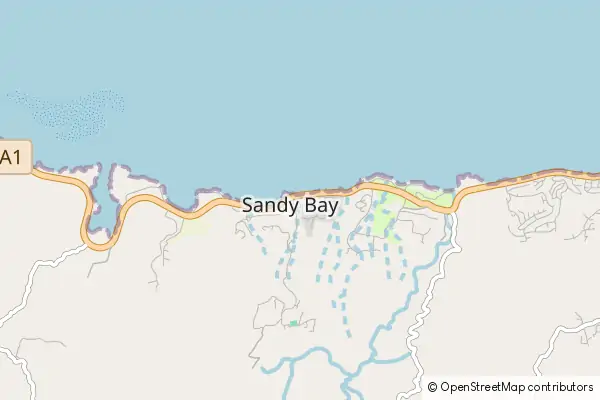 Karte Sandy Bay