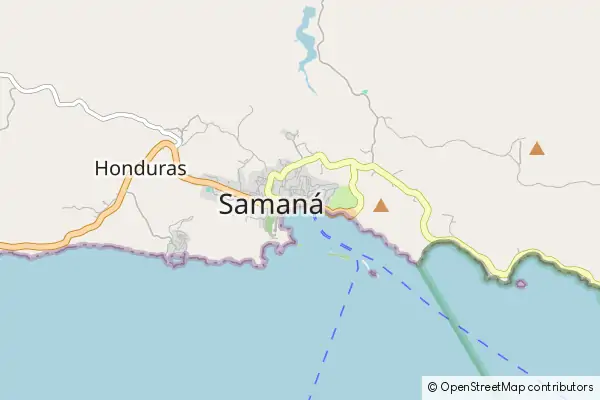 Karte Santa Barbara de Samana