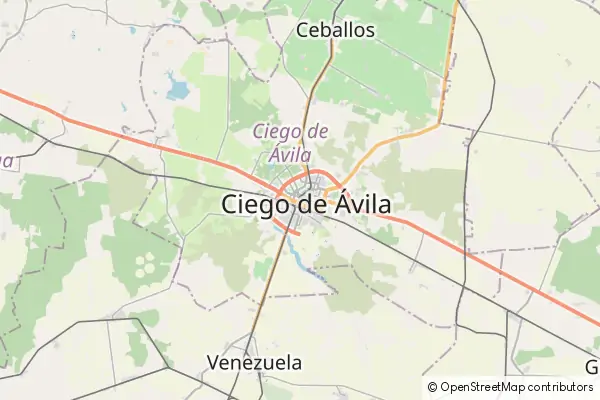 Karte Ciego de Ávila