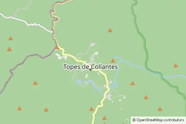 Karte Topes de Collantes