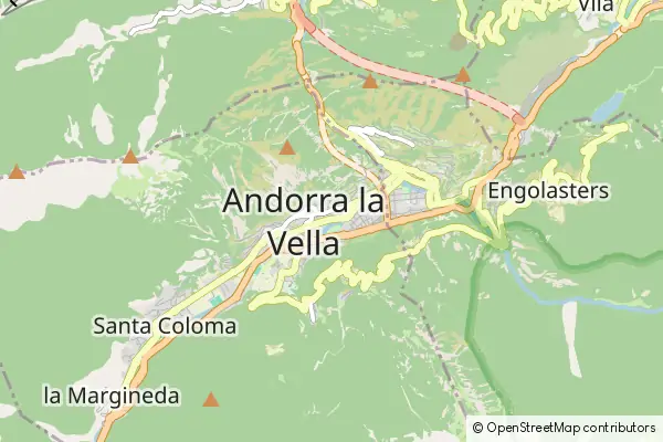 Karte Andorra la Vella