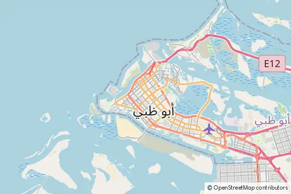 Karte Abu Dhabi