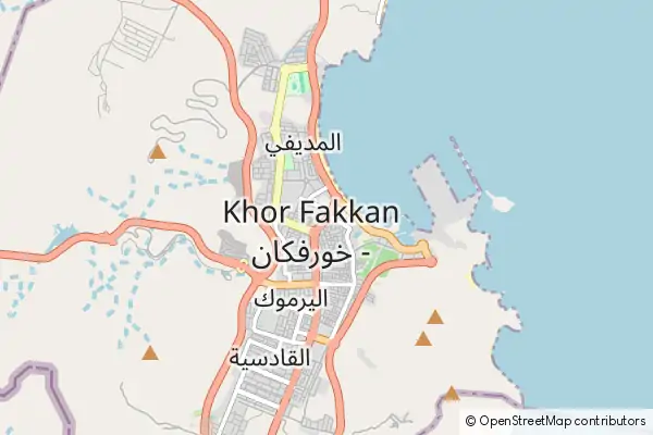 Karte Khorfakkan