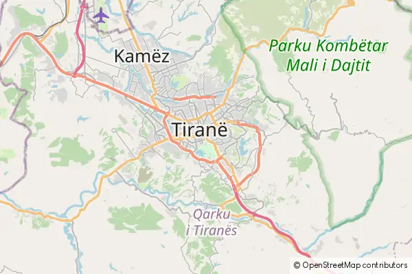 Karte Tirana